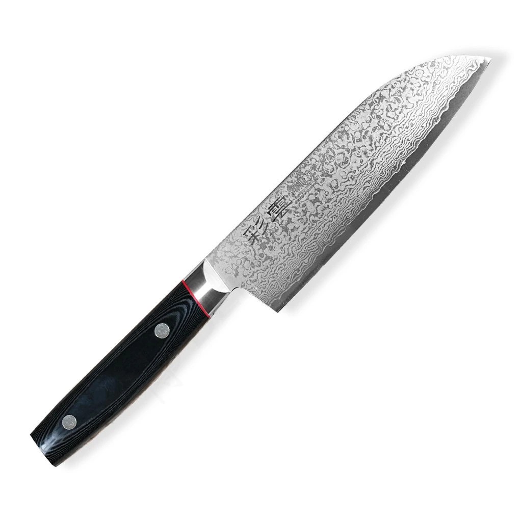 foto N�� Santoku 170 mm Kanetsugu PRO-M Saiun VG-10 Damascus